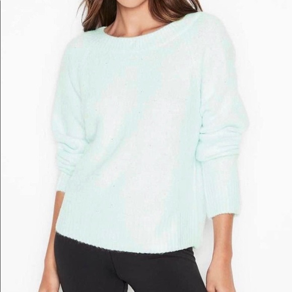 Victoria's Secret Sweaters - Victoria’s Secret Slouchy Embellished Fuzzy Pullover Sweater